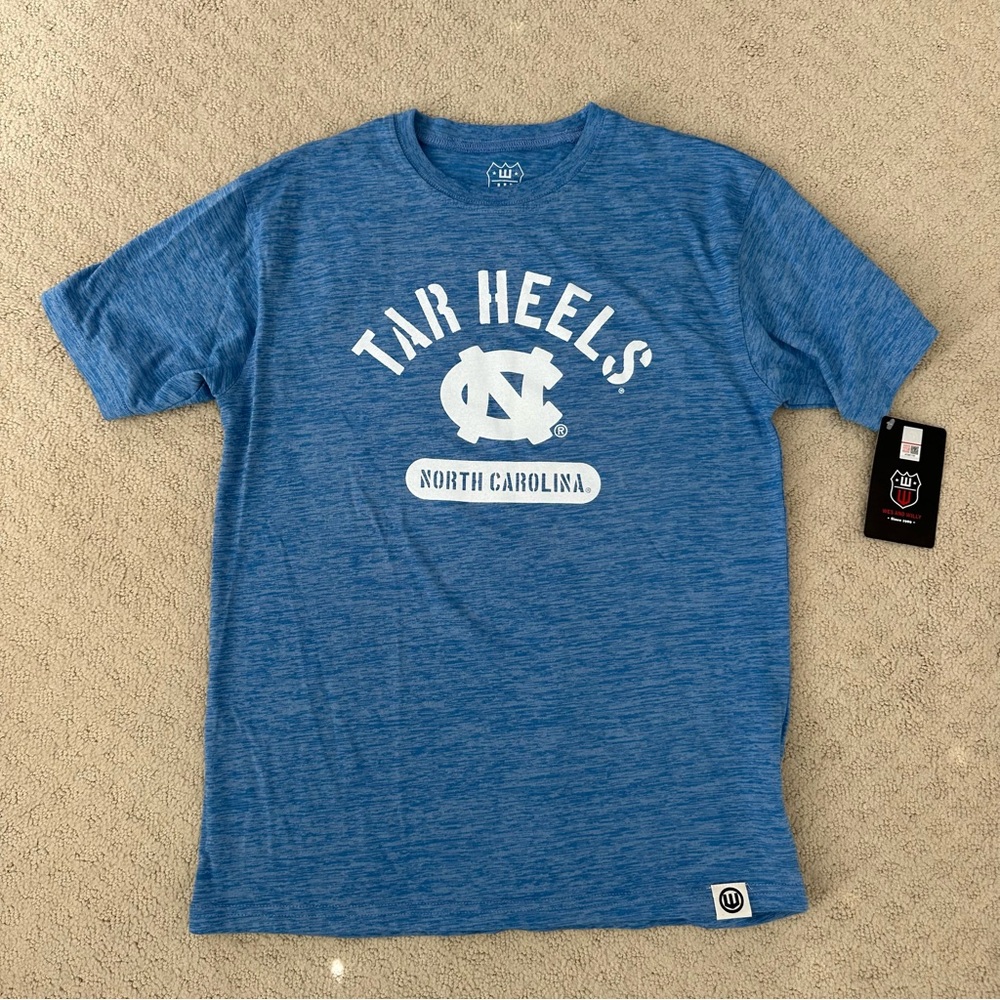North Carolina Tar Heels Blue Graphic Crewneck T-Shirt Youth Large NWT
